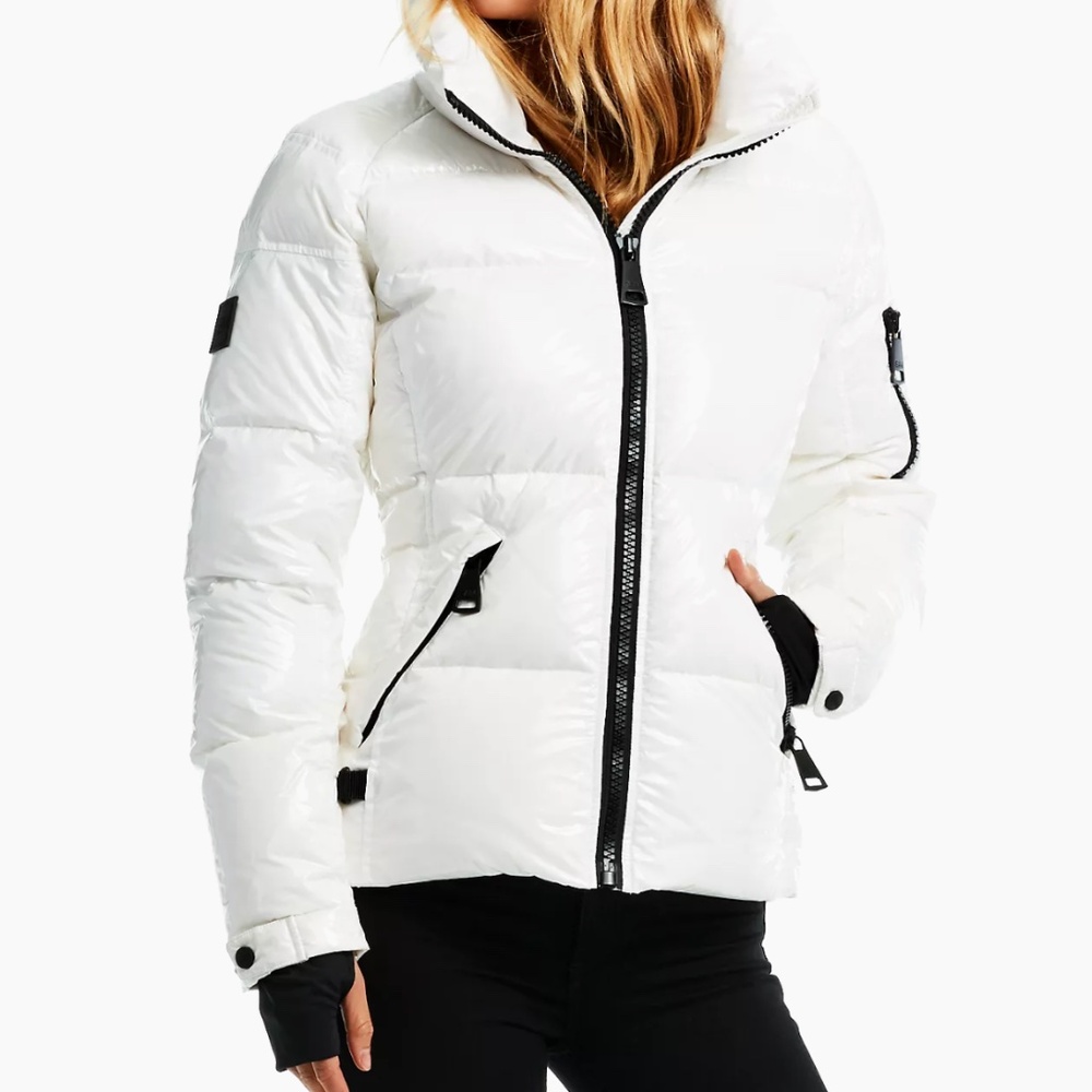 SAM. Freestyle Down Puffer Jacket in White Size Small